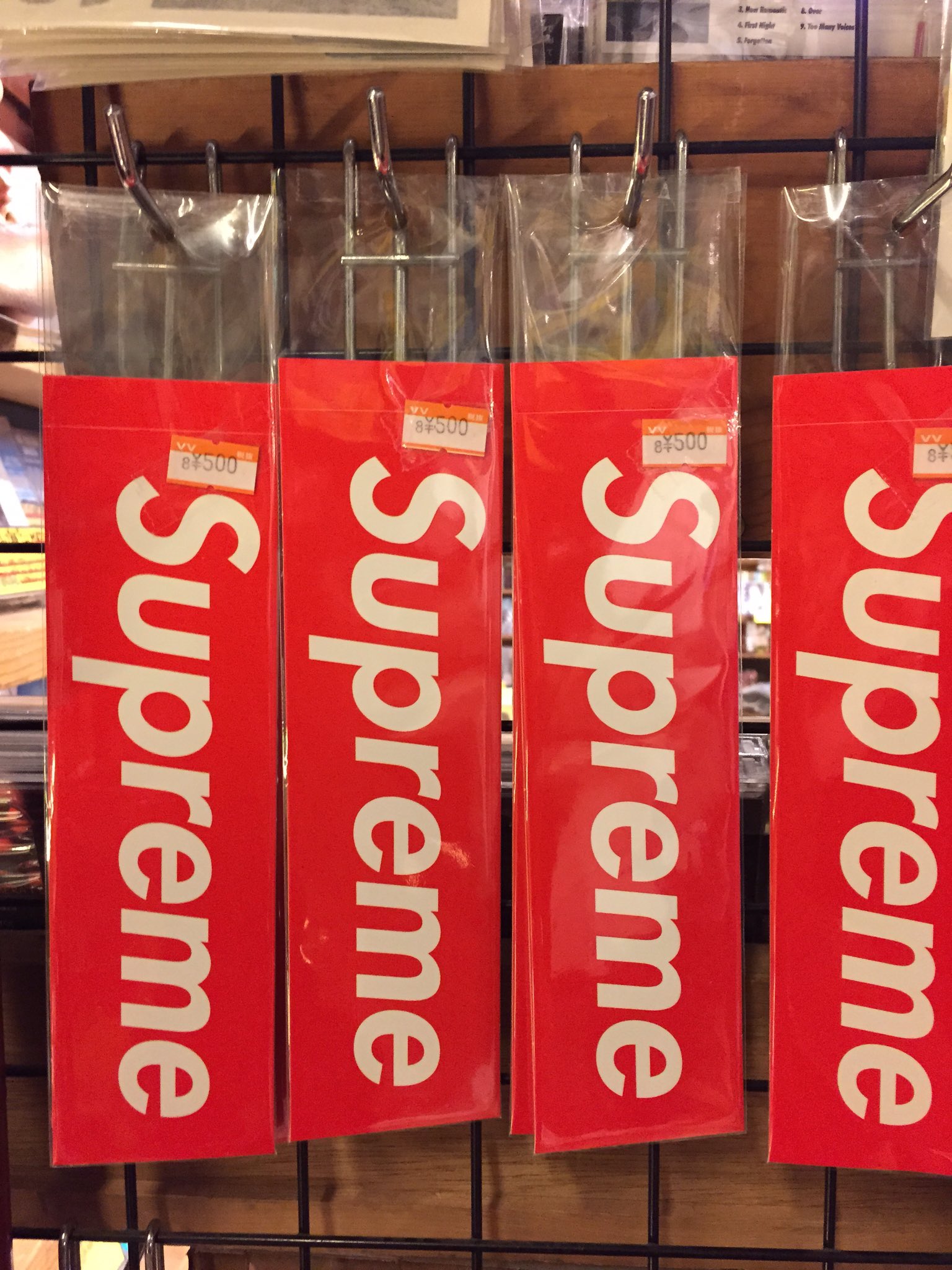 10枚セット　supreme shanghai 上海 open 限定　ステッカー シュプリーム 上海 ボックスロゴ Tシャツ ホワイト メンズ