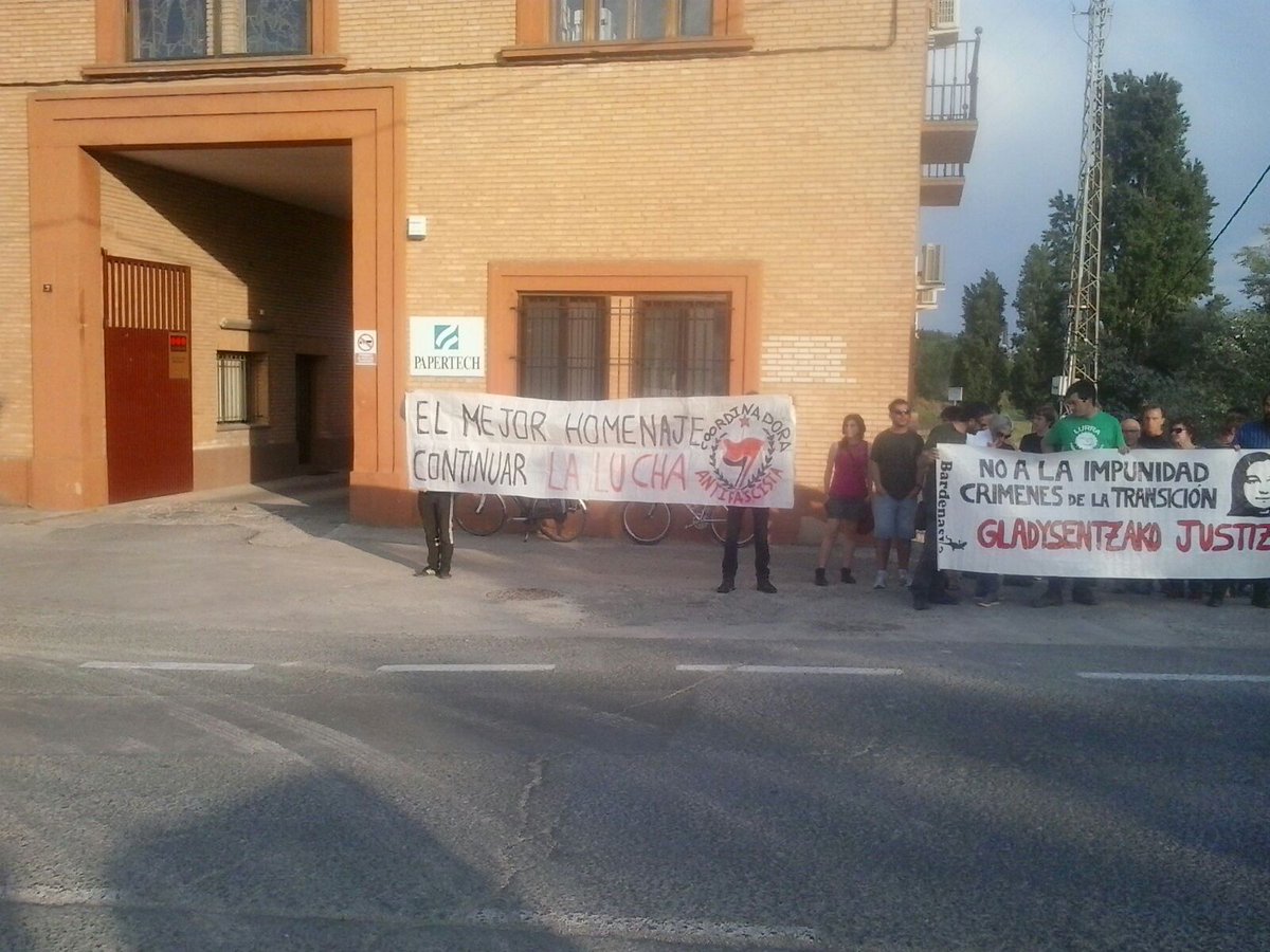 El pasado 3 de junio en el homenaje a Gladys. #ExigimosJusticia