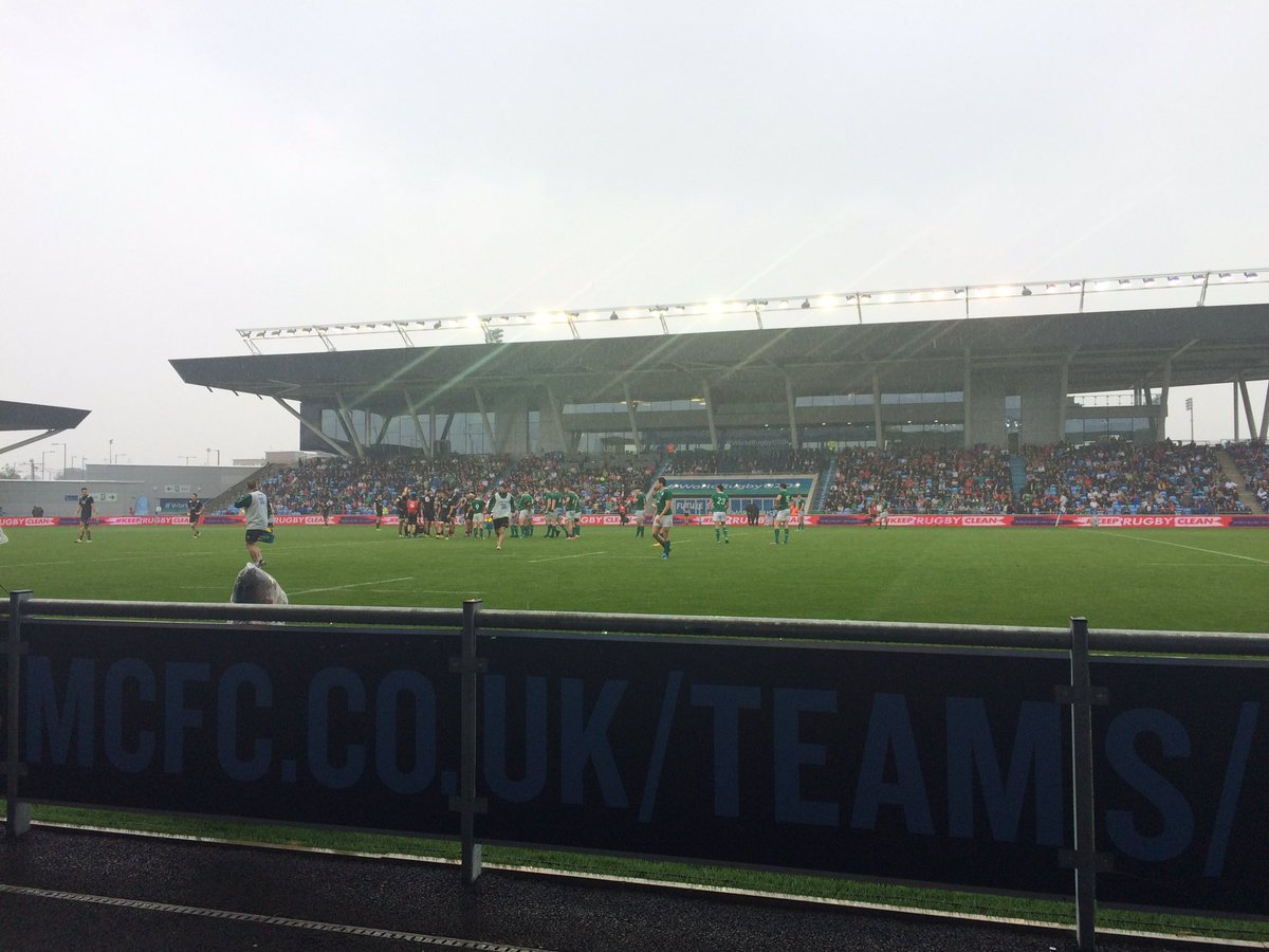 BransonOnTax's tweet photo. Volunteering at the #WorldRugbyU20s today in Manchester. Wetter than an otter's pocket..... https://t.co/kEusRtnxF2