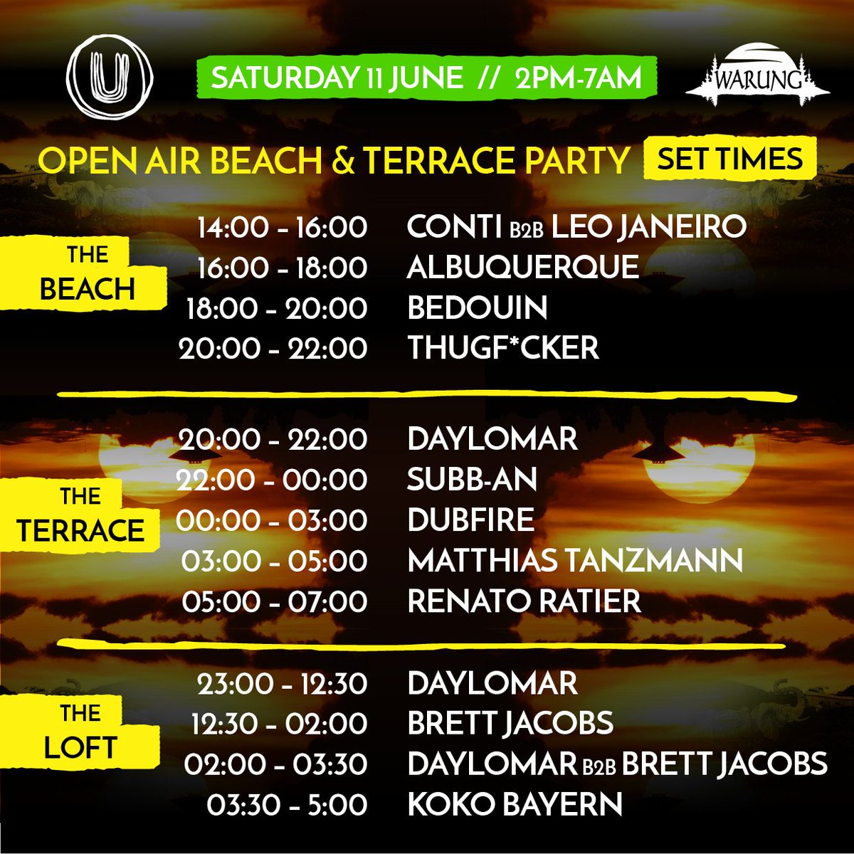 dubfire's tweet photo. Saturday June 11: @Unleashlondon x @warungclub at @studio338  ➔ https://t.co/mPRGJZauSm #UnleashLondon #beach338 https://t.co/qo8wHtHhRx