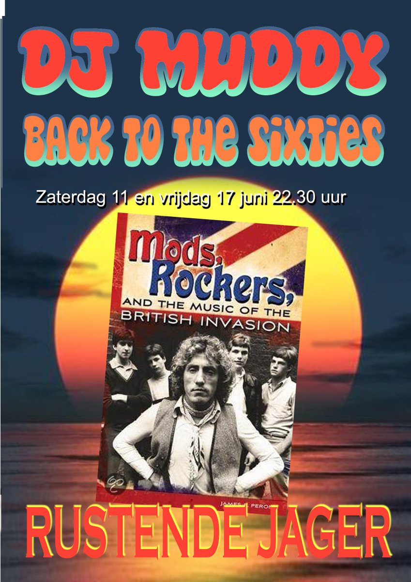 Zaterdagavond 11 juni om 22.30 uur in de Rustende Jager terug naar de fantastische jaren '60 &amp; '70 #Oerol16