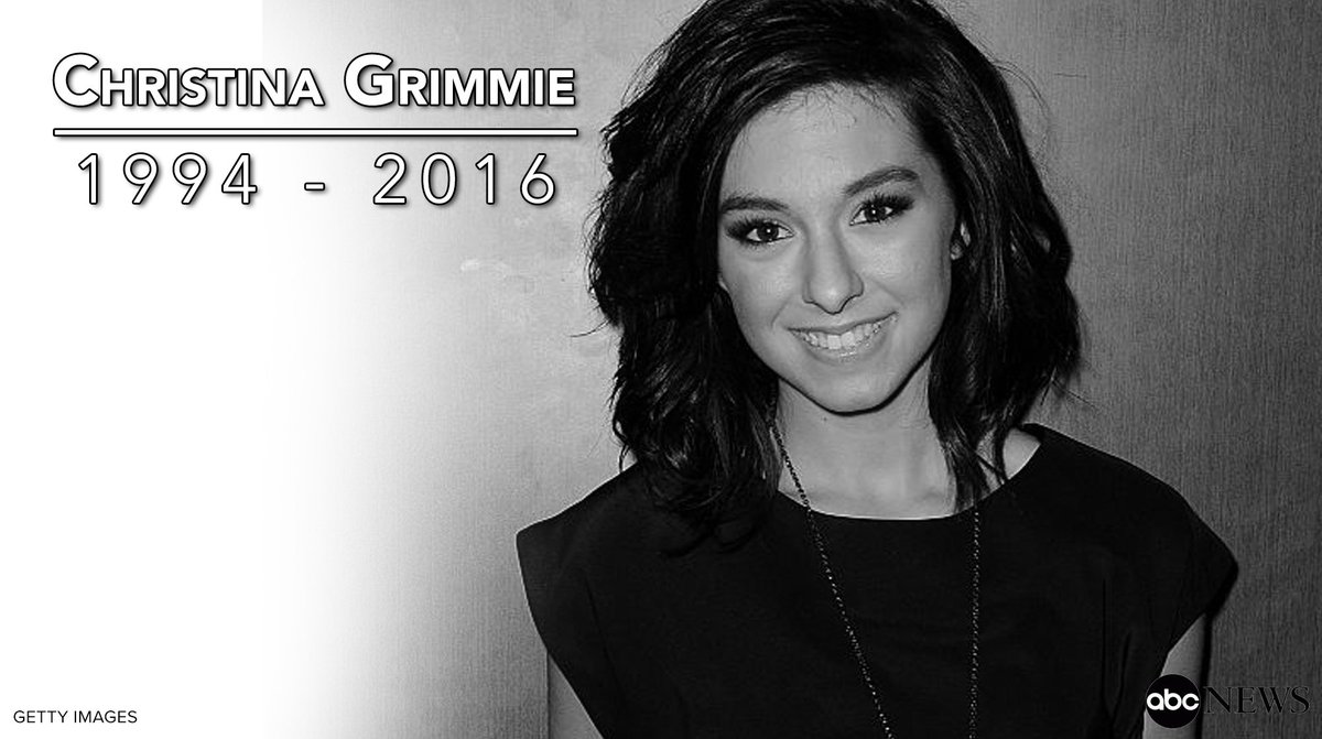 GMA's tweet image. Rest in peace, Christina Grimmie.

An incredible talent and inspiration gone too soon. #RIPChristina