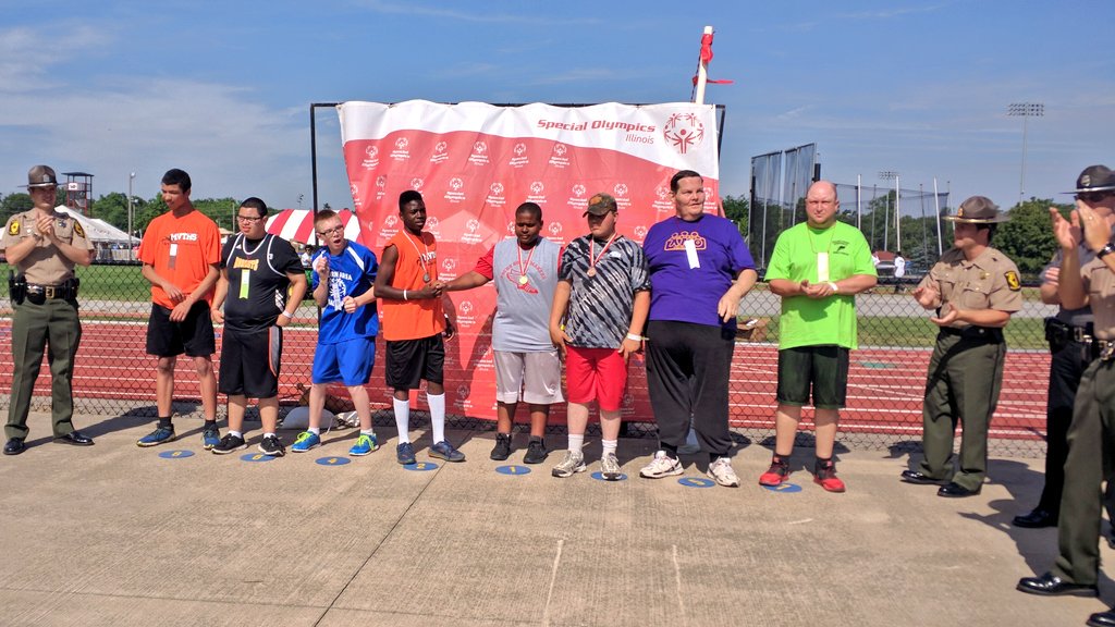 Micah earned Silver and Jason an 8th place ribbon for Shot Put Div13 <a href="/SO_Illinois/">Special Olympics Illinois</a> <a href="/MVTHS/">MVTHS#201</a> <a href="/wmixsports/">WMIX Sports</a>