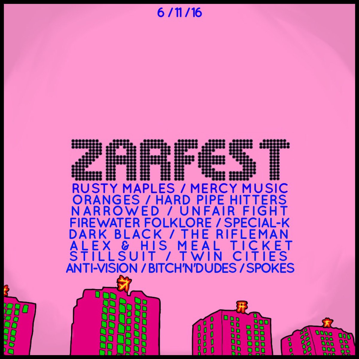 RustyMaplesband's tweet photo. Today!!! Fuckin Zarfest!!! https://t.co/VZMSutj3UL