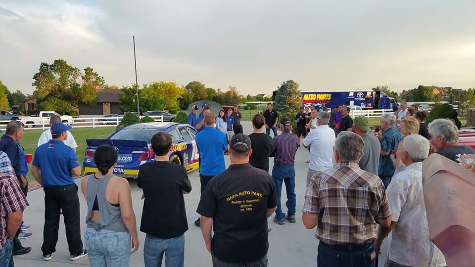 UniversityAP's tweet photo. NASCAR Nite at University Auto Parts @BMR_NASCAR @NAPAFilters https://t.co/Fx12W2m0Ci