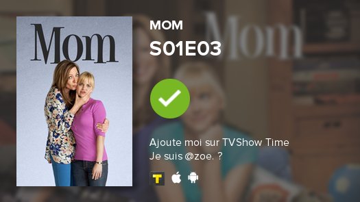 httpdelevingne's tweet photo. I've just watched episode S01E03 of Mom! #mom  https://t.co/c2NP1GZt2g https://t.co/OosdwM7jMI