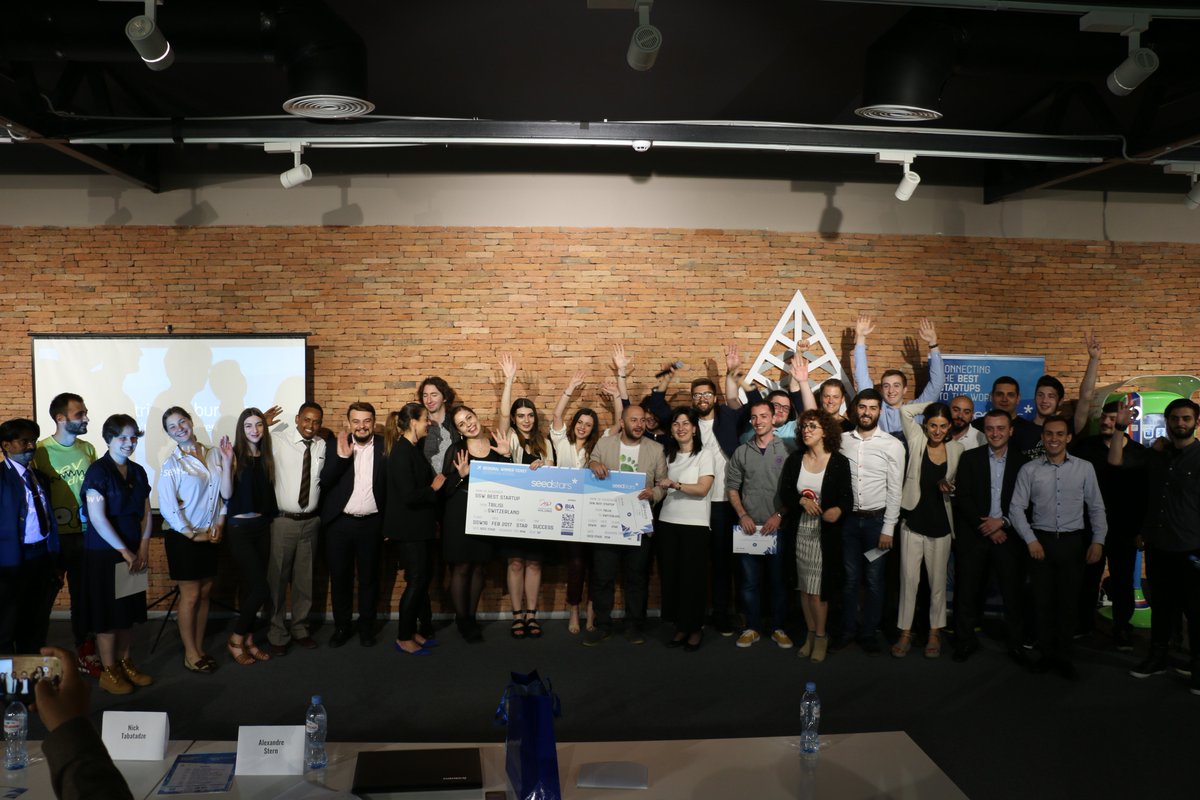 Seedstars's tweet image. We r excited 2 have @treepex as our inaugural winner at #sswtbilisi.Congrats 2 Lingwing &amp;amp; Masavali for coming 2 &amp;amp; 3