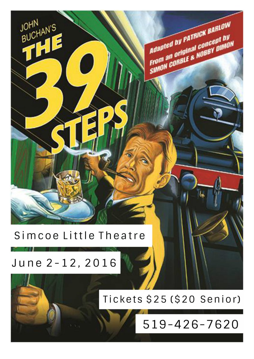 SmcoLilTheatre's tweet photo. Let's do this...FLASH TICKET GIVEAWAY!
First 3 followers to RT will win two tickets to tonight's #SLT39Steps 8pm! https://t.co/rs3KHoNu3B