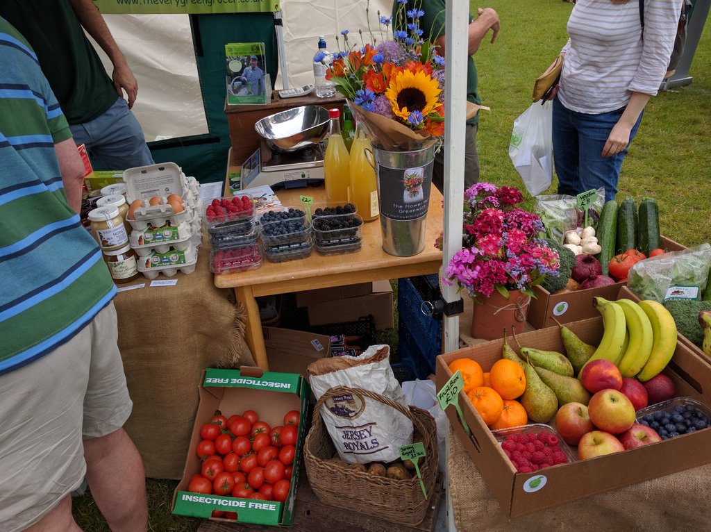 nomtonic's tweet photo. Look at this fantastic local produce from @VeryGreenGrocer. Good to meet you in person today at @PlumMakeMerry https://t.co/AEB0UE6hSe