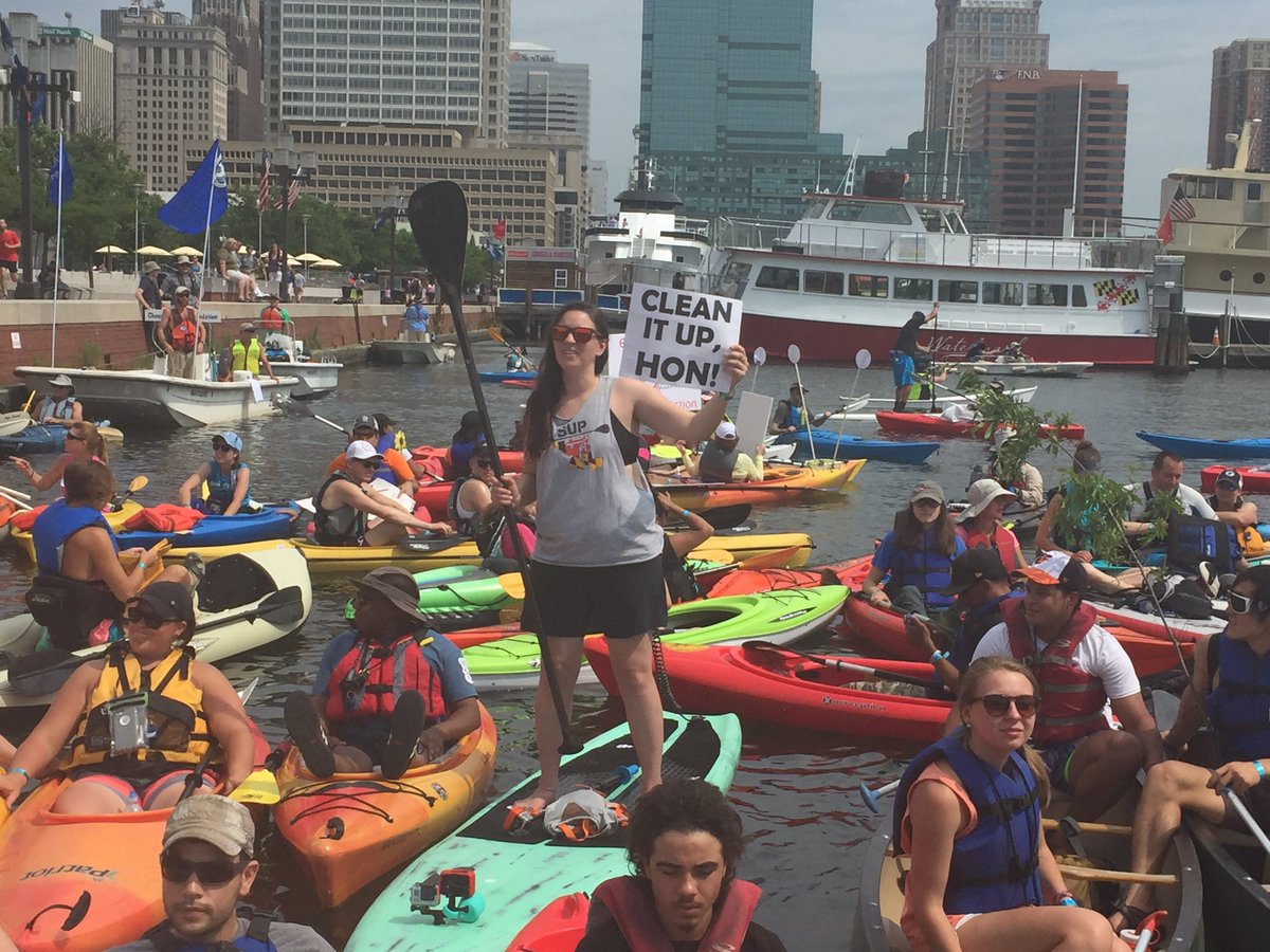 emmynicklin's tweet photo. My thoughts exactly. #FixThePipes #BaltimoreFloatilla #SaveTheBay #HealthyHarbor https://t.co/tq3Zl8Y4sz