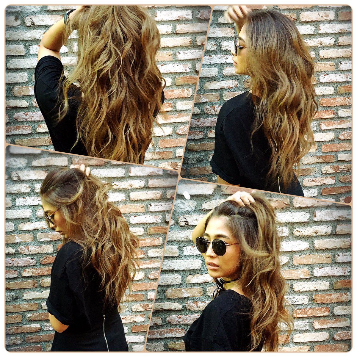 Vaice Kazu 今井華ちゃん ハイブリッドカラーでスモーキーアッシュベージュ 少しだけ量を取りました 外が明るかったので自然光で