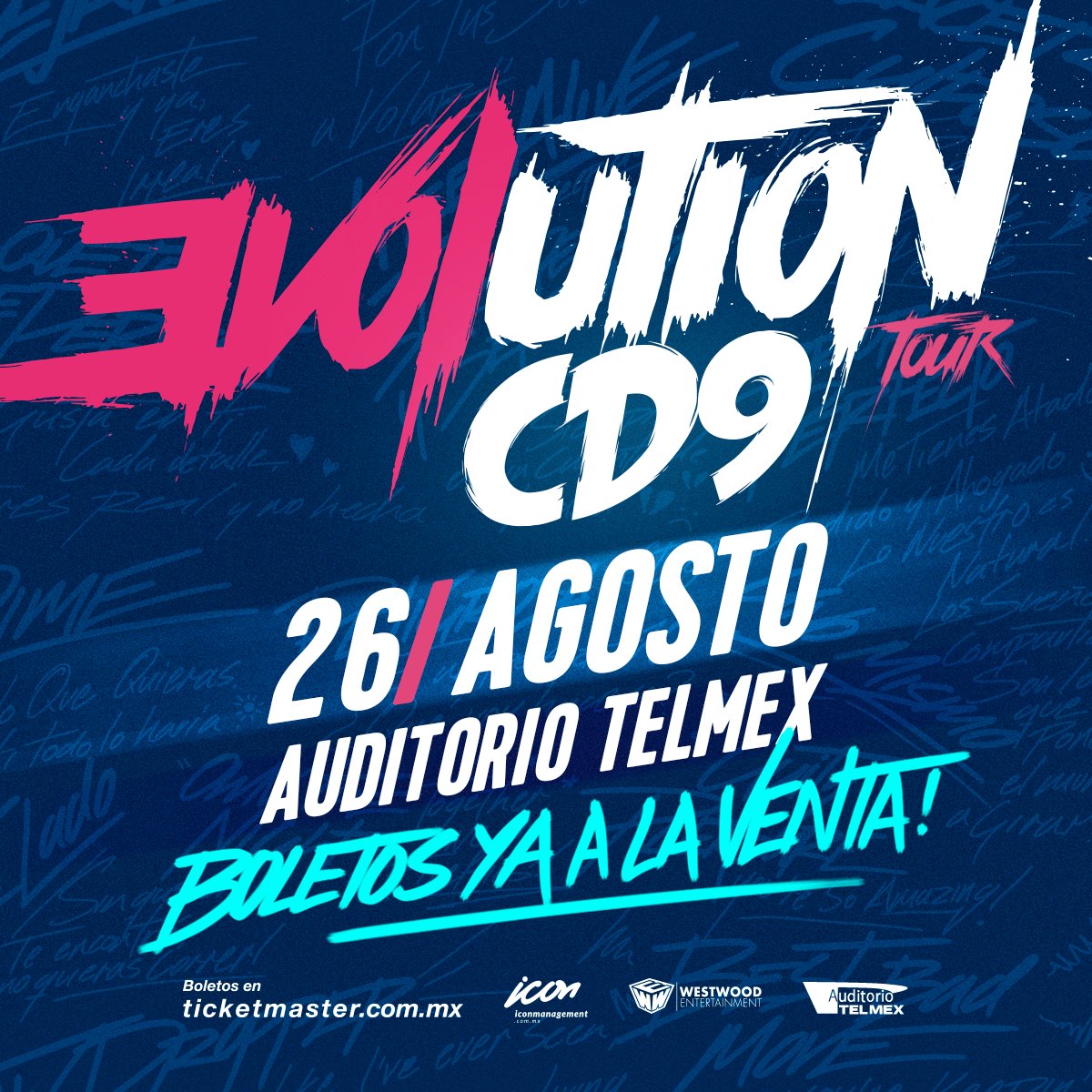 alannavarro's tweet image. Acá pueden conseguir sus entradas para nuestro #EVOLUTIONTOUR en el @AuditorioTelmex bit.ly/CD9EVOLGDL