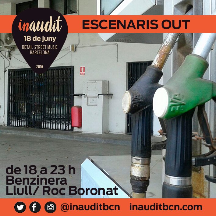 InauditBcn's tweet photo. Benzinera Llull/Roc Boronat 18 de juny #Inauditbcn Escenari Out 18-23h programa: https://t.co/VDiB7IMKbs #Poblenou https://t.co/8FnJgM0jts