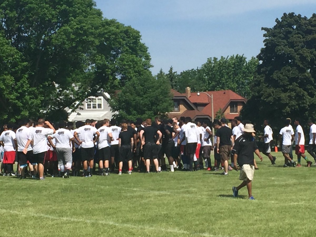 What a great day for football! @BVHS_Milwaukee #collegeexposurecamp