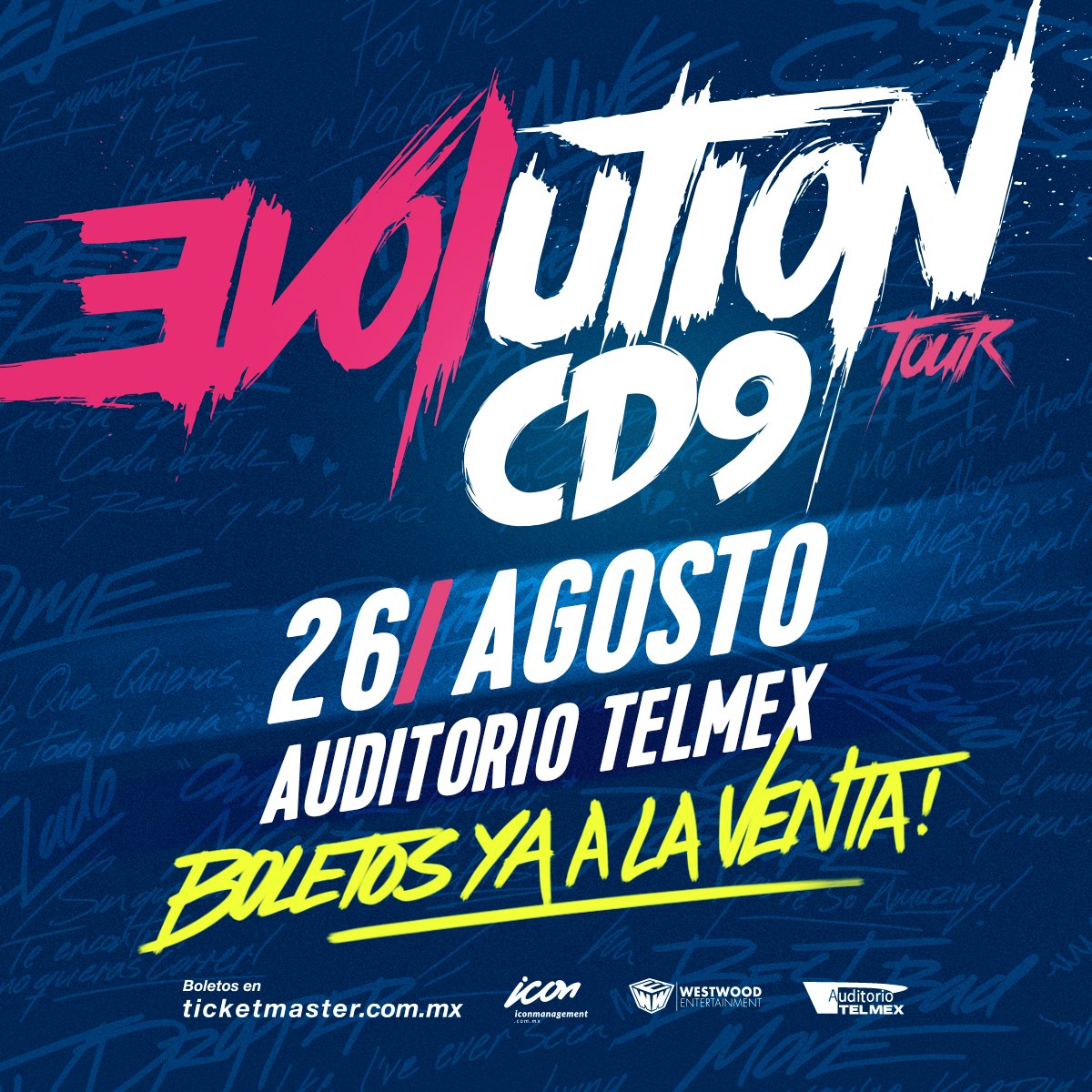JosDice's tweet image. El 26 de agosto regresamos a Guadalajara con nuestro #EVOLUTIONTOUR en el @AuditorioTelmex bit.ly/CD9EVOLGDL
