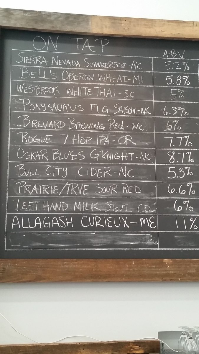 magpiebrevard's tweet photo. Saturday #Funday beer list! Lots of new beers on rotation. #craftbeer #magpiebrevard https://t.co/tCdEECmv0z