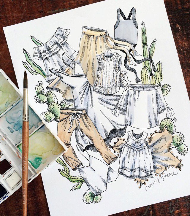 ARITZIA's tweet photo. Adventures w watercolours. Only 1 week left to #EscapeCreate for a chance to win $3,000: https://t.co/EM1lkPQSKT https://t.co/A1DAmS4NIt
