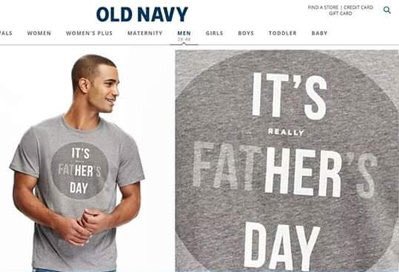 MeninistTweet's tweet photo. old navy apparently doesn’t think fathers are worth celebrating and made it about women https://t.co/17gsMdBzAL