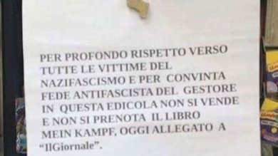 riotta's tweet image. Non tutti hanno apprezzato trovata pubblicitaria di vendere il Mein Kampf di Hitler come un gadget. Bene #BellaCiao