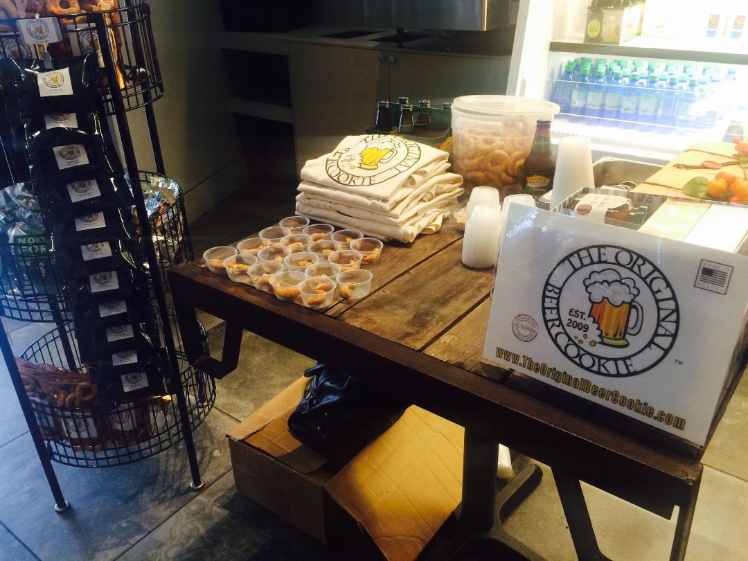 BeerCookie's tweet photo. At @BeesKneesSupply in Allston until 2! Stop by for samples and FREE STUFF! #cookieswithcraftbeer #beer #beercookies https://t.co/kX1y6Jqgbk