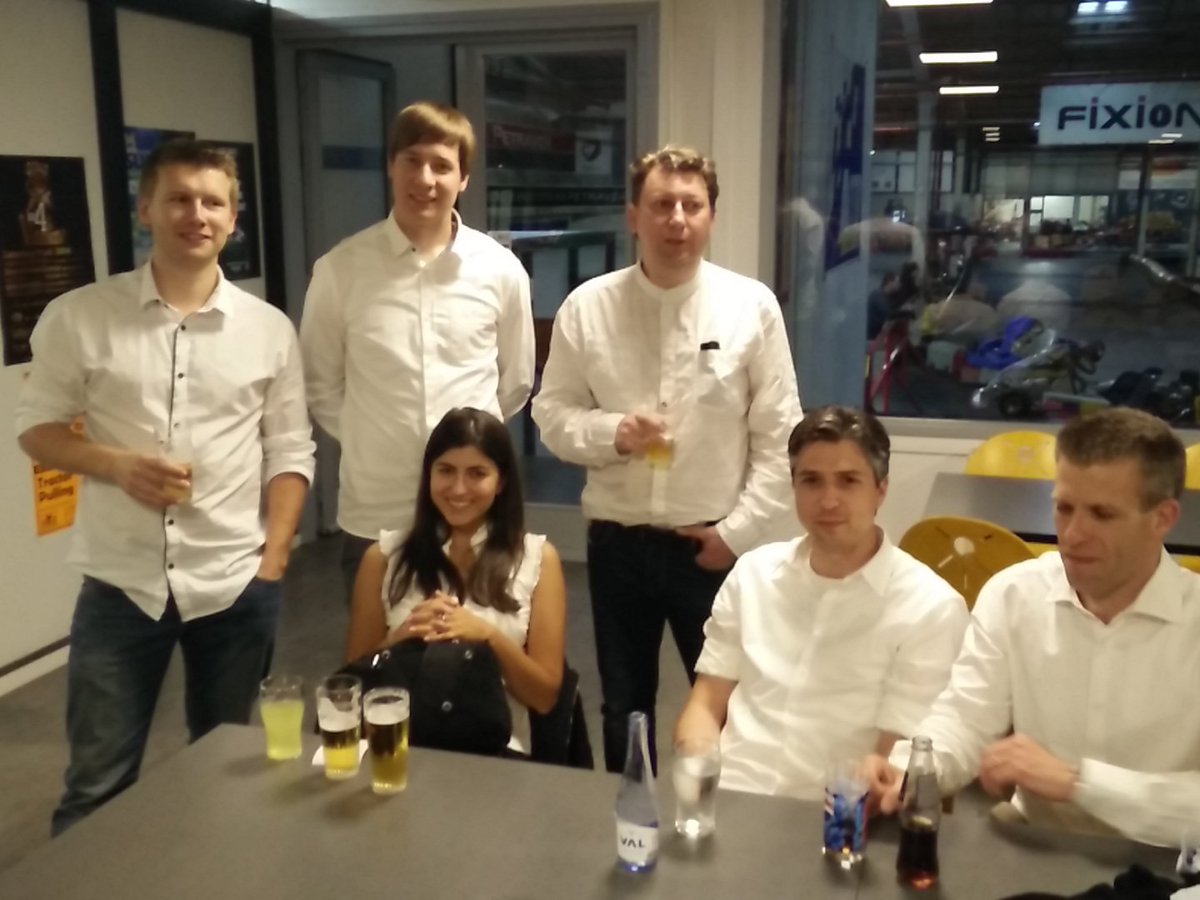 SecureITbvba's tweet photo. Teambuilding afsluiten met een rondje karting #teambuilding #SecureIT https://t.co/fVFZmxT66T