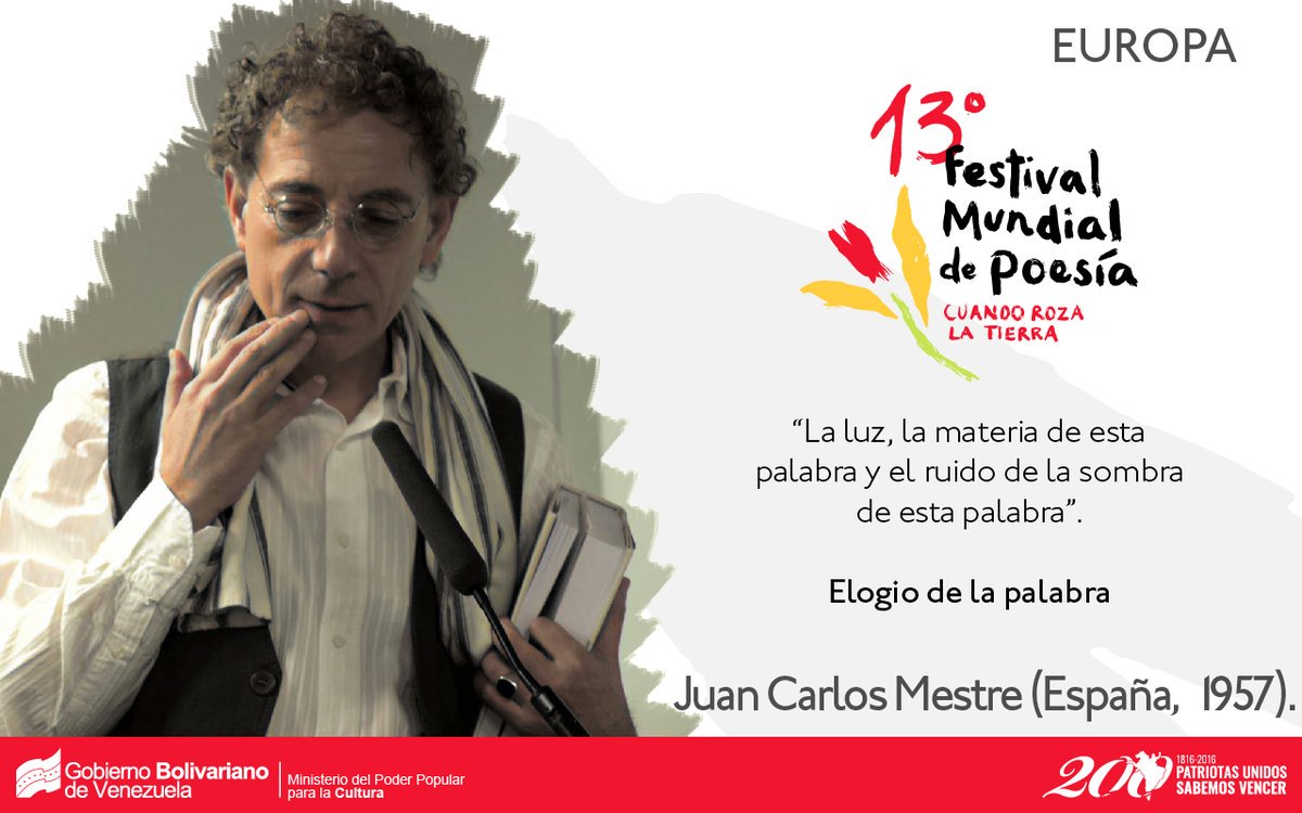 BiblioNacional's tweet photo. 13° Festival de Poesía, Cuando Roza la Tierra, del #Dom26 de Junio hasta el #Sab02 de Julio https://t.co/xMksylNd2s