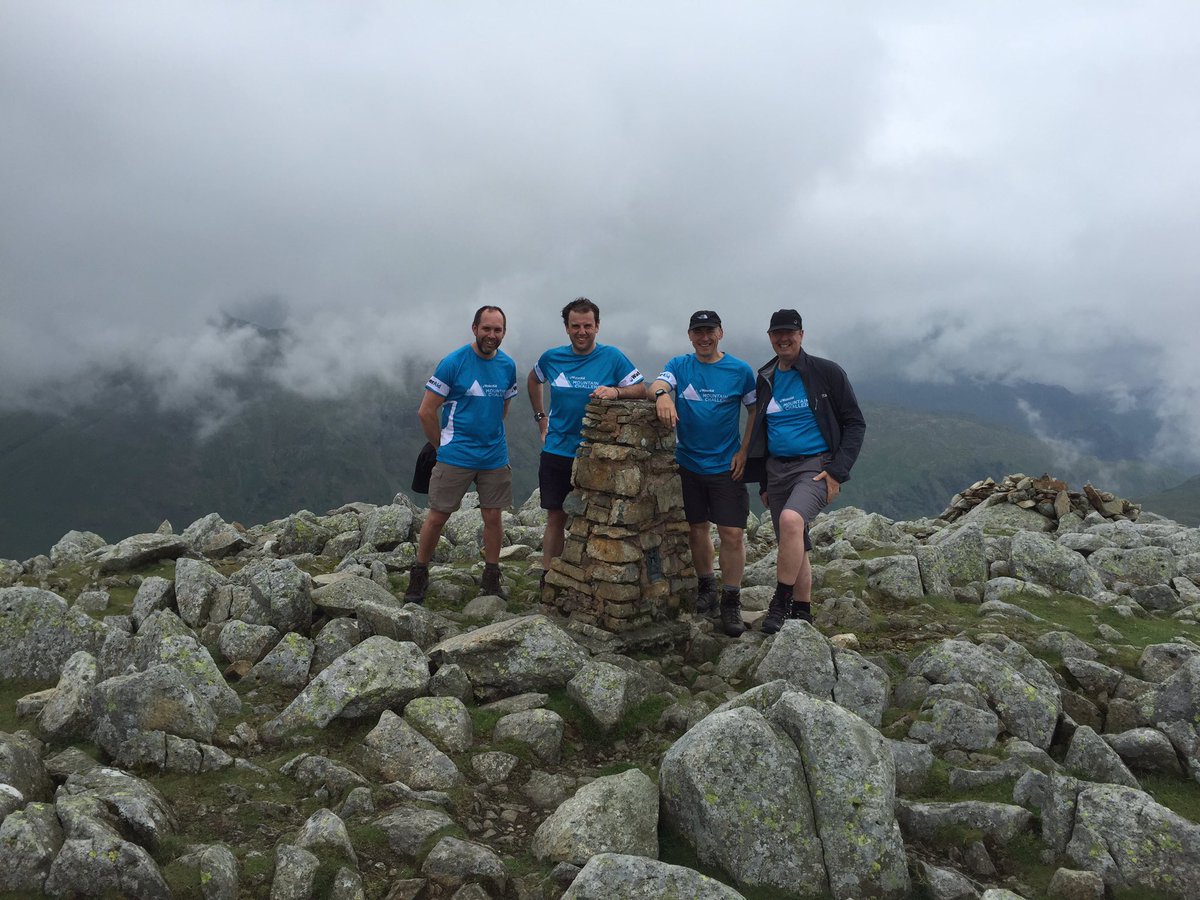 Walking for @WaterAidUK #mountainchallenge today, great weather for us on High Raise :)