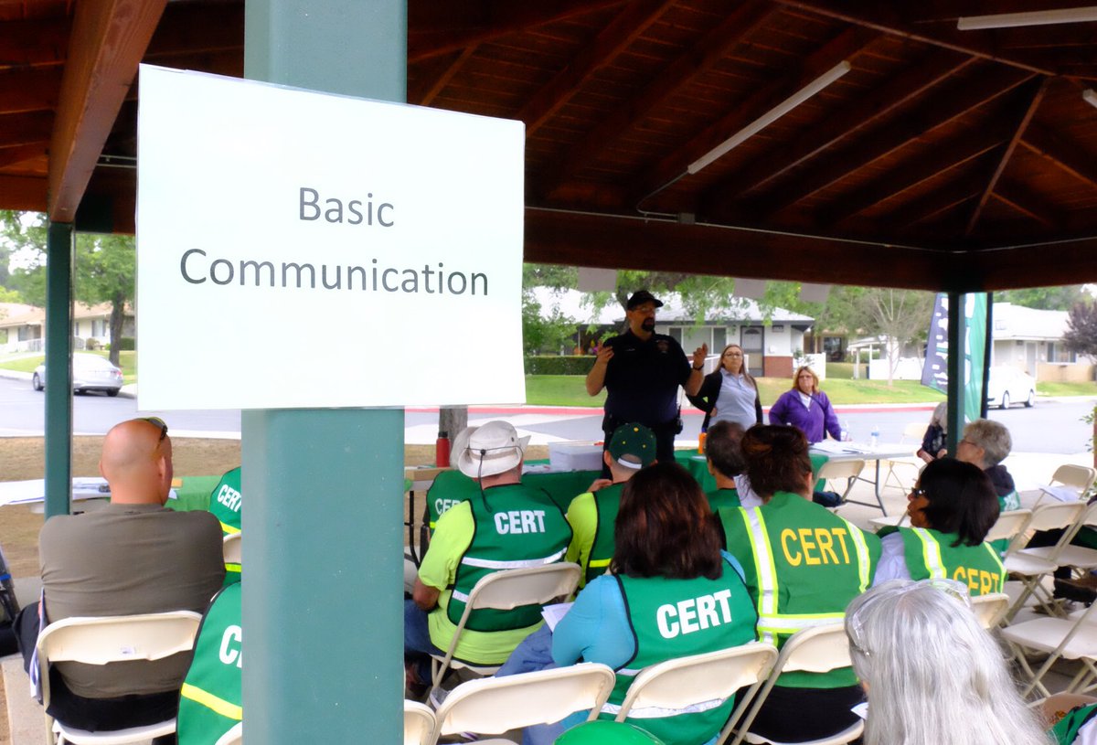 SBCOUNTYFIRE's tweet photo. 120+ volunteers are participating in the biggest @SBCounty CERT training exercise today @ Redlands' Plymouth Village https://t.co/5R5UoUEOty