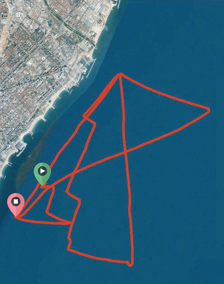 ModarkSailing's tweet photo. Recorrido de hoy en la @regata_benefica Muy contentos con la 2a posición! 😀 #ModarkSailingTeam #SailingForAfrica https://t.co/eDCgb6WbZy