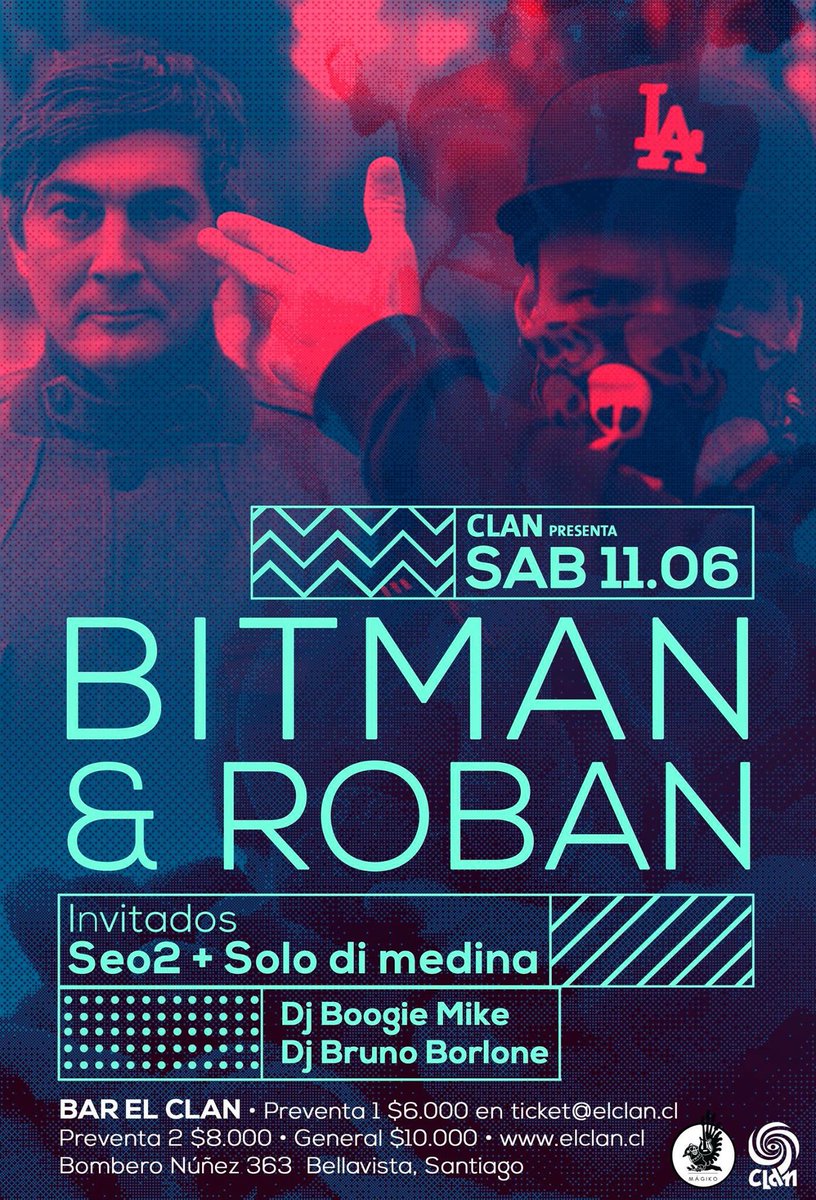 BitmanRoban's tweet photo. Hoy! Estamos tocando en @BarElClan por primera vez, junto a grandes amigos. Los esperamos https://t.co/jEd9Upo5jj