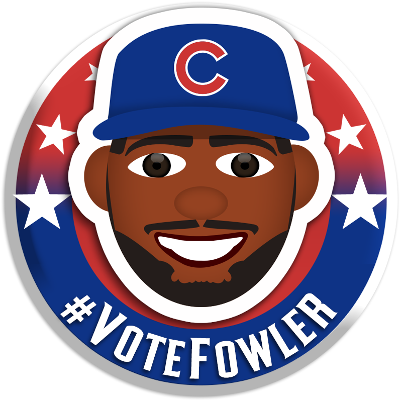 Cubs's tweet photo. .@JArrieta34's second hit of the day is followed by @DexterFowler's RBI double! #Cubs lead 8-1 in the 6th. #LetsGo https://t.co/Papqx5v4Rl