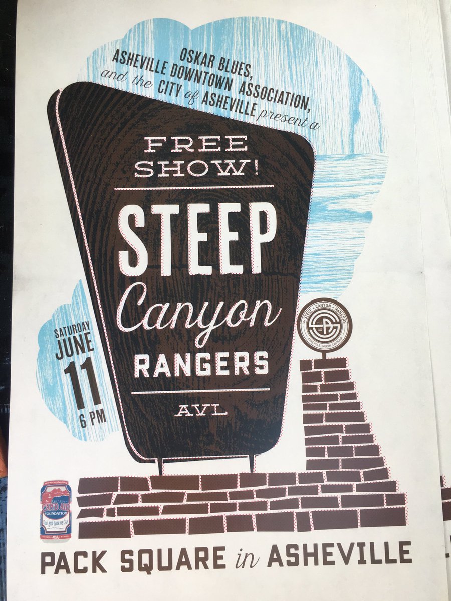 HotboxRoasters's tweet photo. @CANdAid &amp; @oskarblues Presents @SteepCanyon in Asheville, NC! Come see us &amp; hang out! https://t.co/Ymv2dngKsp