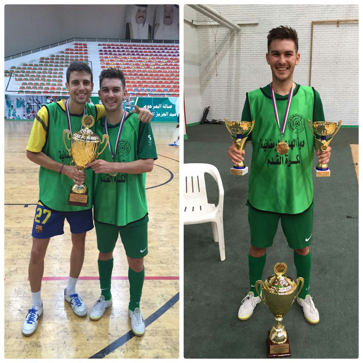 Campeones del primer torneo en Kuwait, con mi hermano <a href="/asensio_8/">Asensio 🇪🇸</a> uno de uno!!#MejorJugador#MejorGol#Campeones#Kuwait