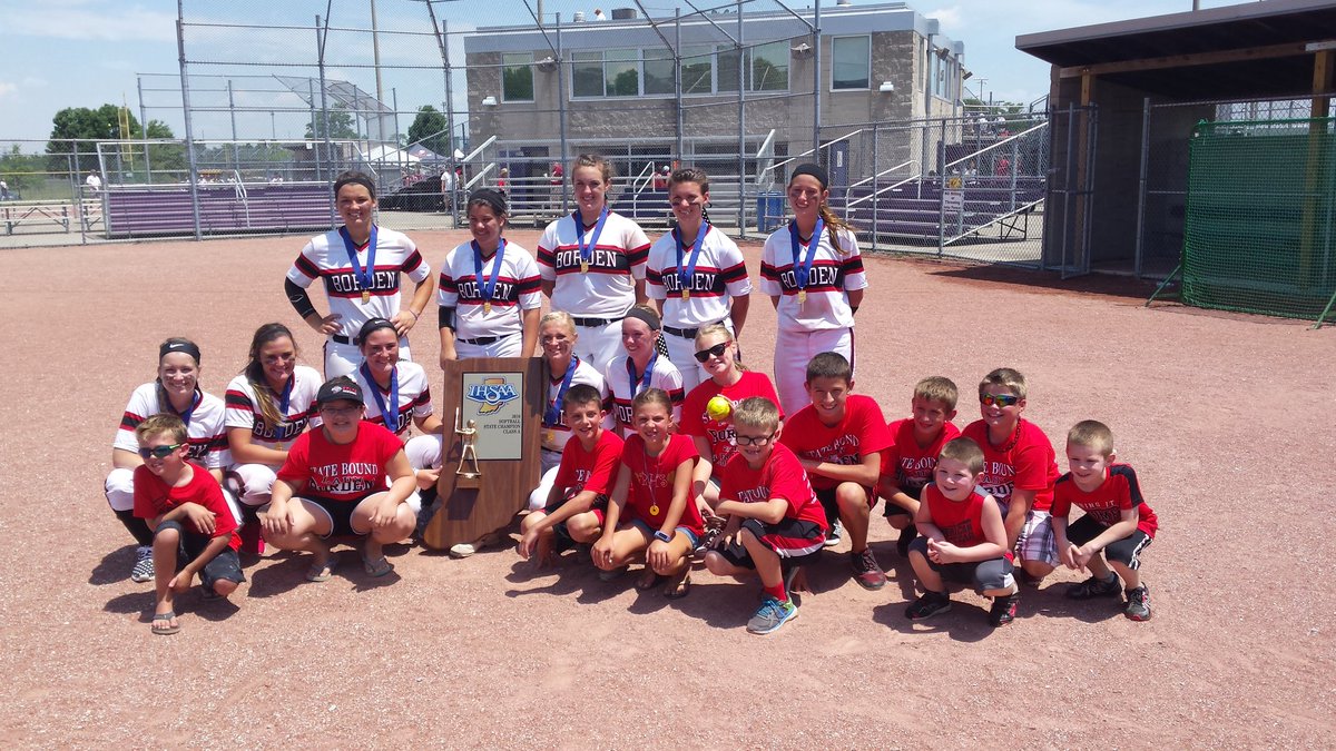 bordenathletics's tweet photo. Welcome the State Champs back to Borden at 4:45!   Community Park. 
@newstribscores @TCD_brian @GeorgeBrowning1 https://t.co/RxRqTlryr6