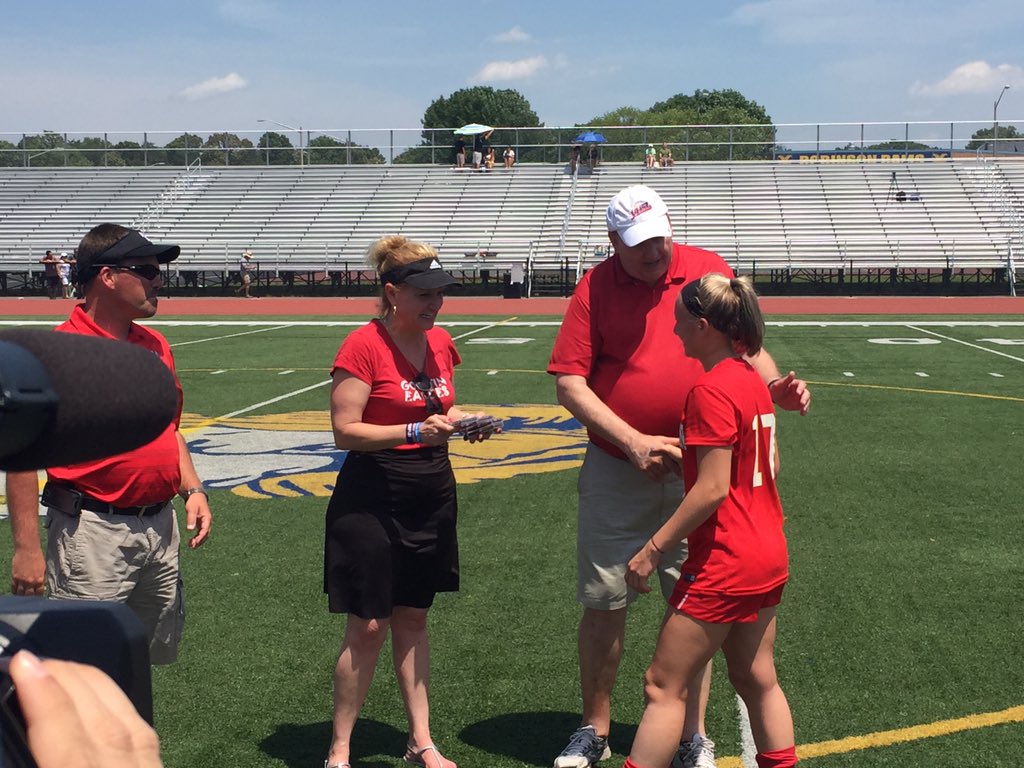 Sophomore Paige Franks had 3 goals, including the game-winner, to lead Mills Godwin. #804varsity