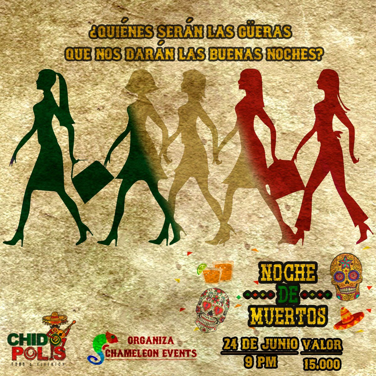 ChamEvents's tweet image. Entonces práctica tus pasos este 24 Junio en la rumba #NocheDeMuertos