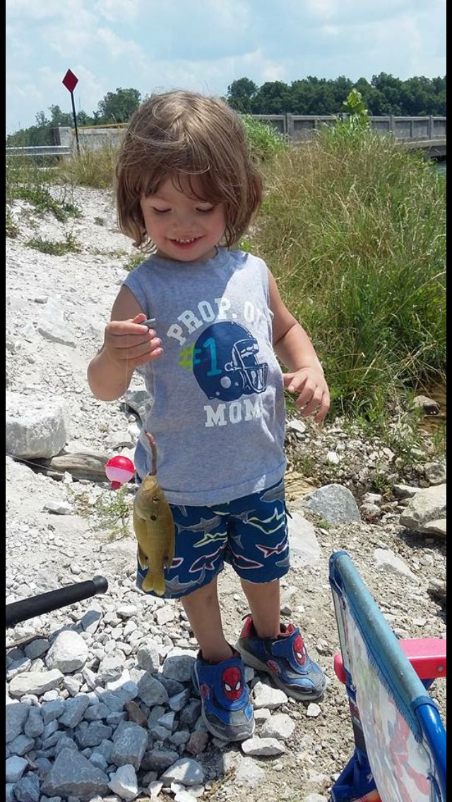 fenderhill's tweet image. My grandsons first fish!!!
#gonefishing