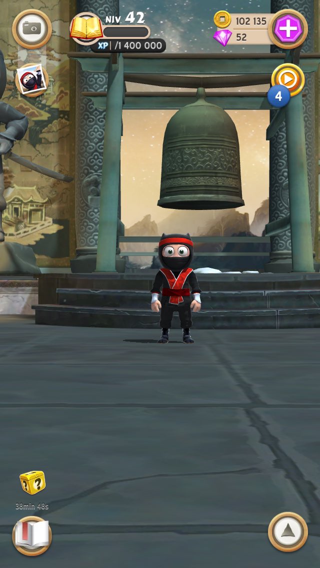 ninjaacademy9's tweet image. @clumsygame I Have a bug with my xp bar, I was going to be 43, and it bugged, help me!