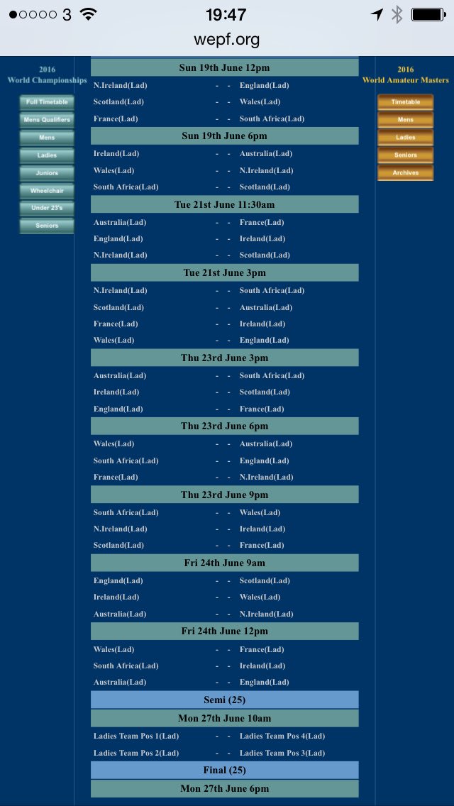 sepf_ladies's tweet image. Ladies team time table! #wepfworlds #sepfpool sepfpool #sepfladies #ladiespool #wepf #scotlandladies #Scotland