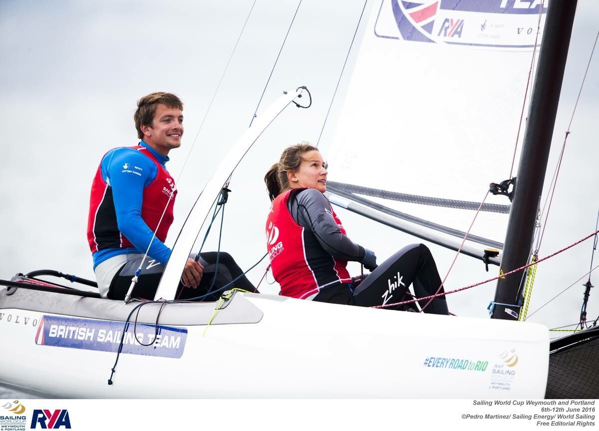 Winning both their races today, <a href="/ben_nicsailing/">Ben and Nic Sailing</a> have an 8 point advantage over GER rivals tomorrow #EveryRoadToRio