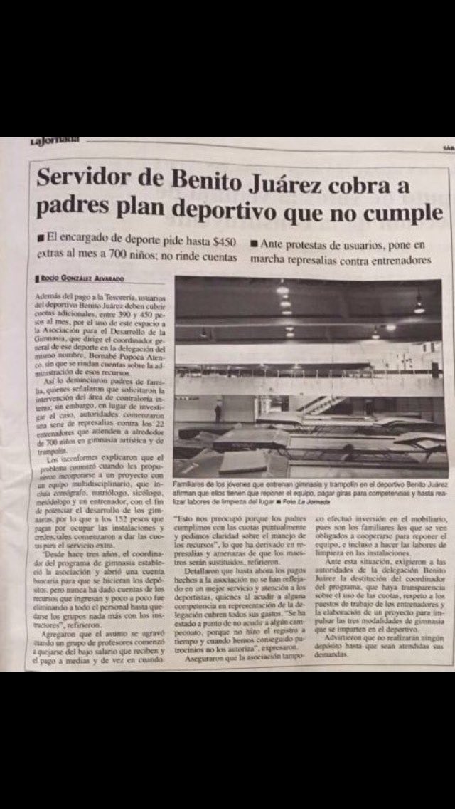 rosy_servin's tweet photo. Y dicen que no pasa nada... Gimnastas en el olvido #InjusticiaEnDelegaciónBJ https://t.co/m3p4HlggAi