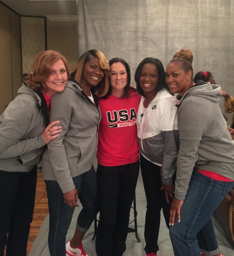 DonsAthletics's tweet photo. #WBBHOF | Big day for @JenniferAzzi - already a @WBHOF member, '96 gold medalists being honored as trailblazers! https://t.co/JLcUExOIUA