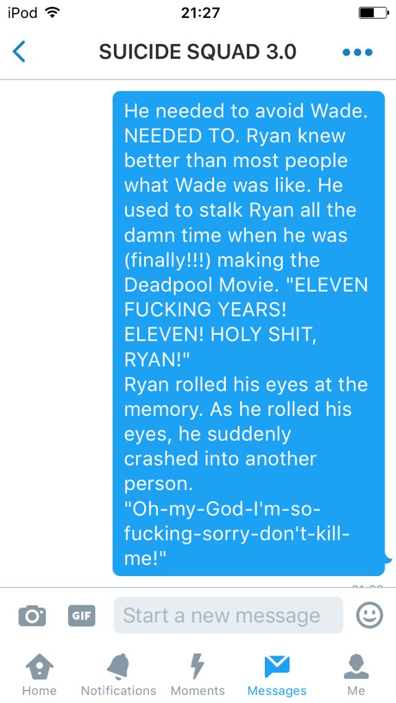 RyanIsDeadpool's tweet image. "Yup. I was stalked by the real Deadpool. He was a seriously annoying pain up my asshole... I'm still recovering..."