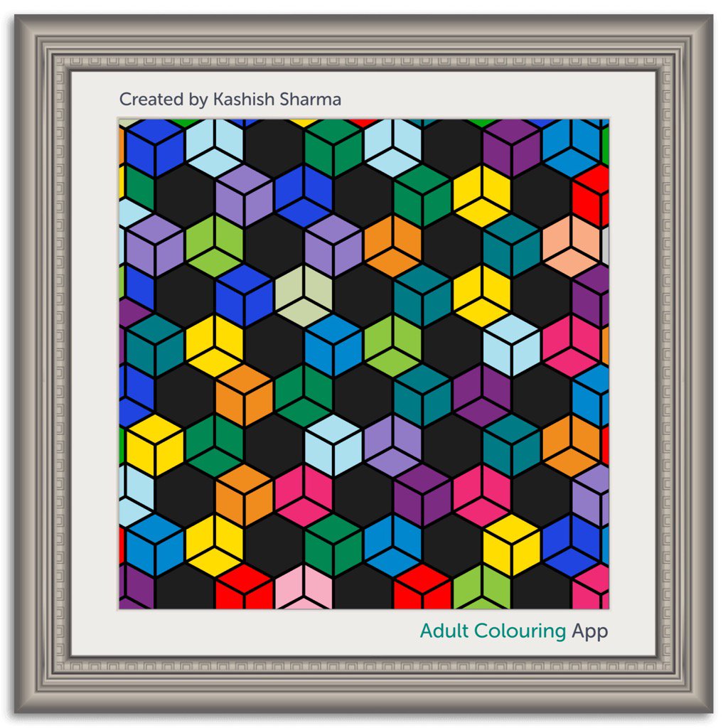 Kashish5555's tweet photo. I made this geometric design https://t.co/hmFDCvrvXq