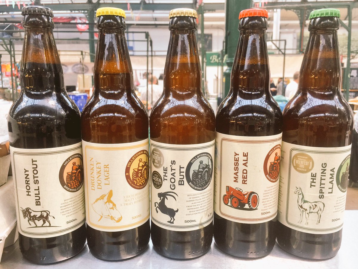 belfastfoodtour's tweet photo. Well done to @hillstownfarm on their next beer! #DrunkenDonkey #lager https://t.co/vjCuo9avzp