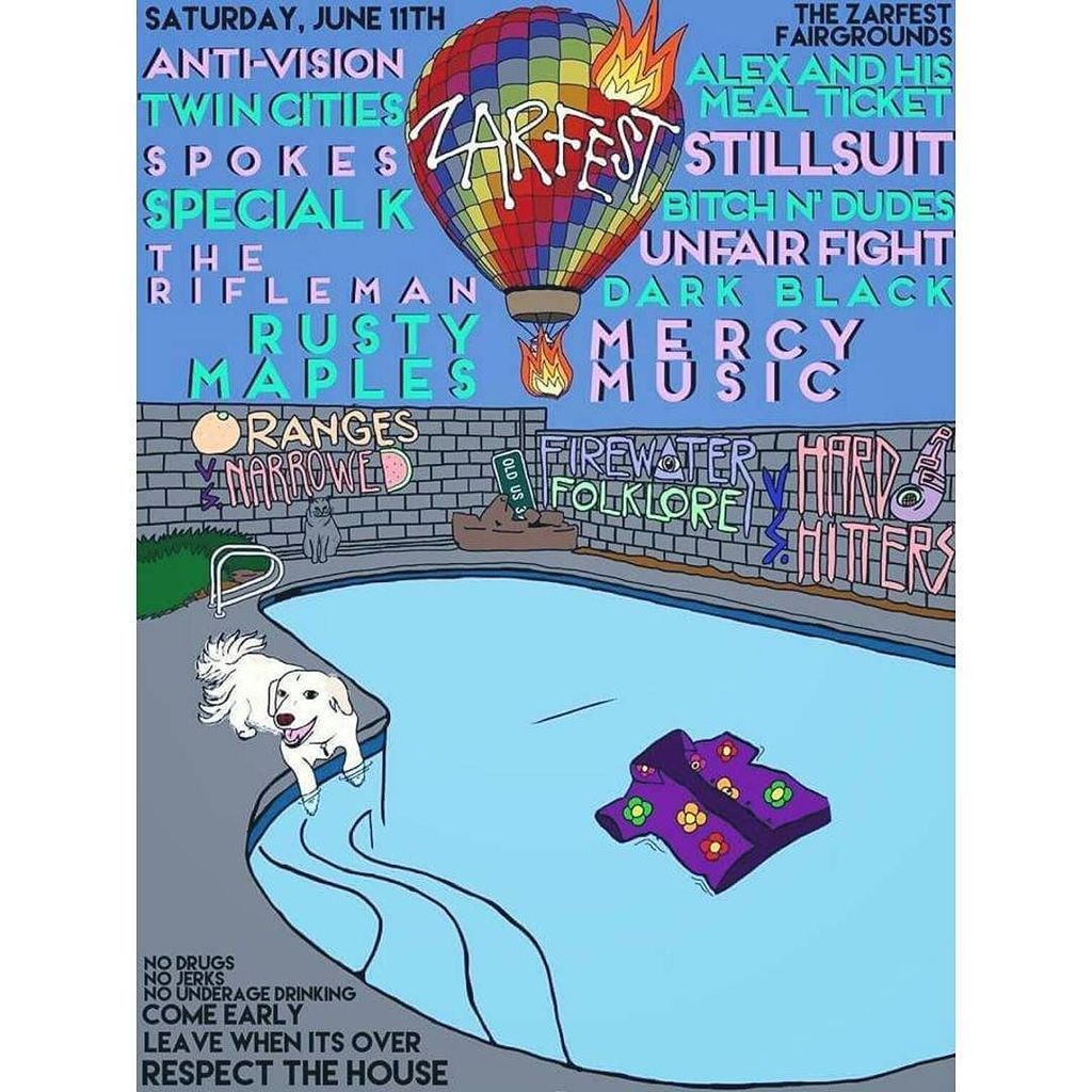 NothingToDoLV's tweet photo. #zarfest all ages house show/festival featuring @rustymaples @antivisionlv @mercymusic @orangesband @narrowedband @… https://t.co/GwF4rbSVMS