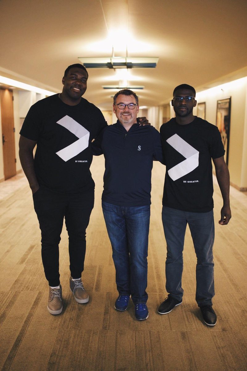 RussellOkung's tweet photo. Big thanks to our partner @codefellows looking forward to doing great things together #GreaterFellows #AthletesCode https://t.co/tyySLVknn2
