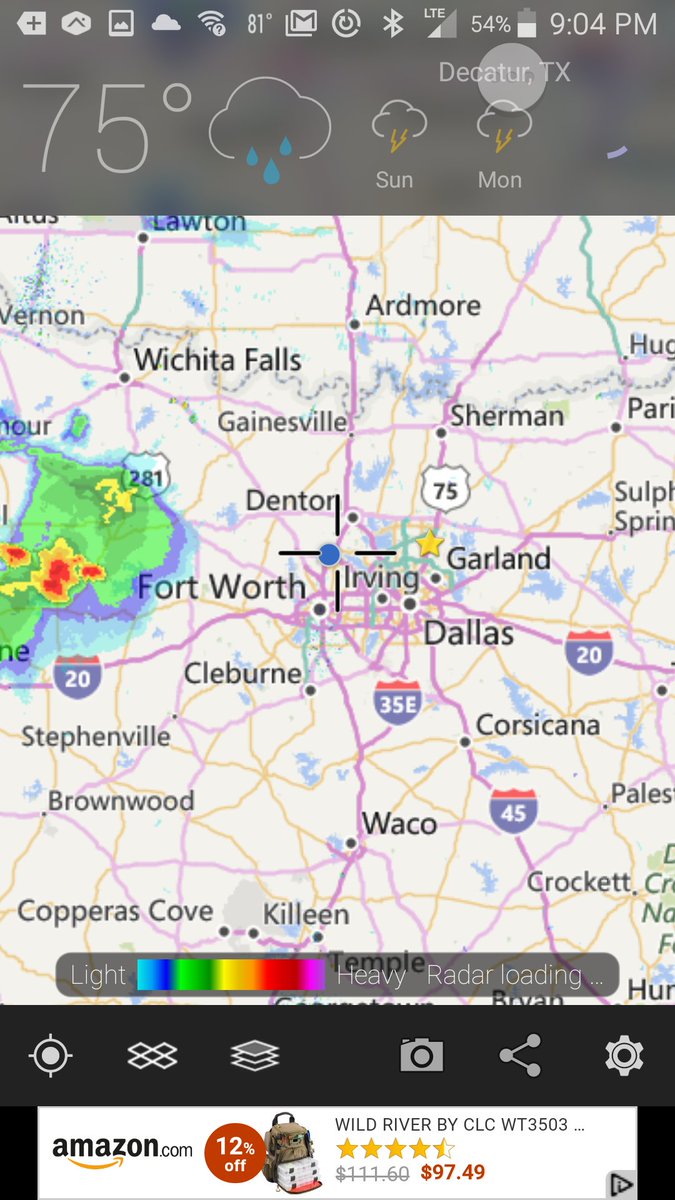 ncsuduck's tweet photo. @TXMotorSpeedway look at the radar! When will the race start on Sunday? https://t.co/FwYmuN3gfy