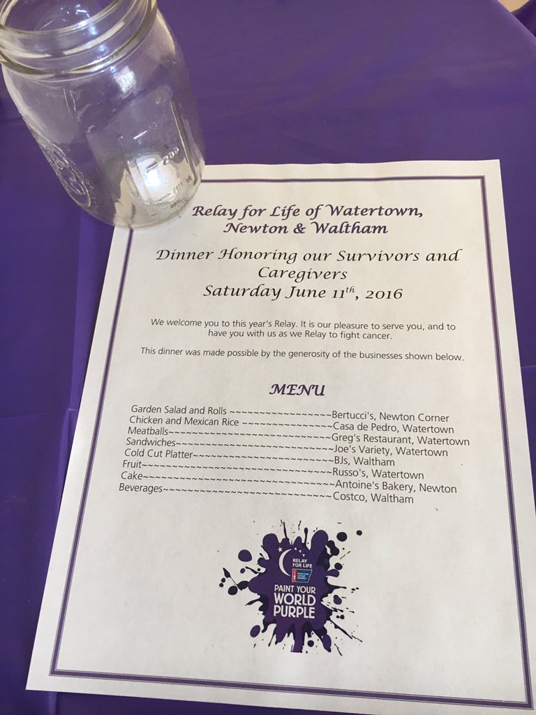 We're celebrating our survivors right now at our annual Survivor Dinner! #Champions #NoRestTilTheCure