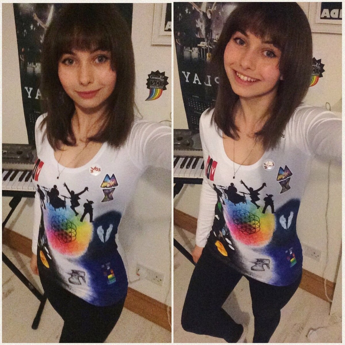 AliceBootle's tweet image. Thank you SO much to everyone who shared my wee t-shirt design :') Feeling very overwhelmed &amp;amp; grateful 💕 @coldplay